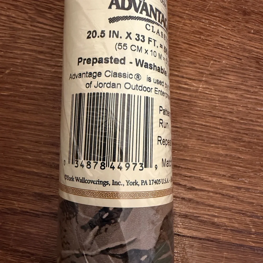 York Advantage Classic Wallpaper WD4140 – Woodland Camo Double Roll (New)